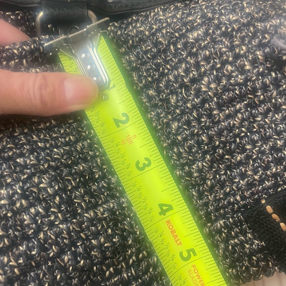 The Sak Avalon Navy Blue White Crochet Backpack Boho Hippie - Picture 7 of 8